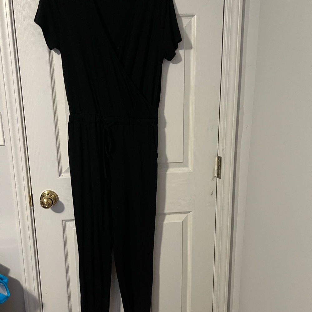 NWT Comfy Black Jumpsuit